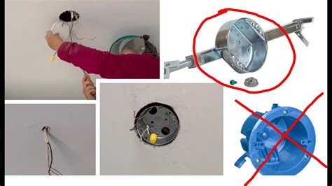 can i install an electrical outlet in a circle box|round ceiling box wiring.